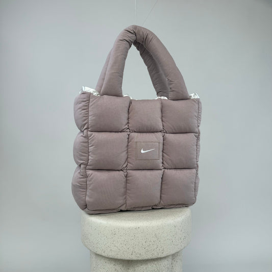 Boss Up Old Pink Puffer Bag