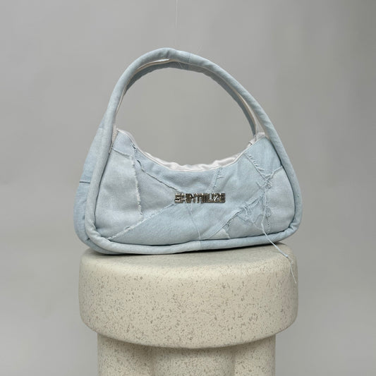 Round Denim Culture Shoulder Bag