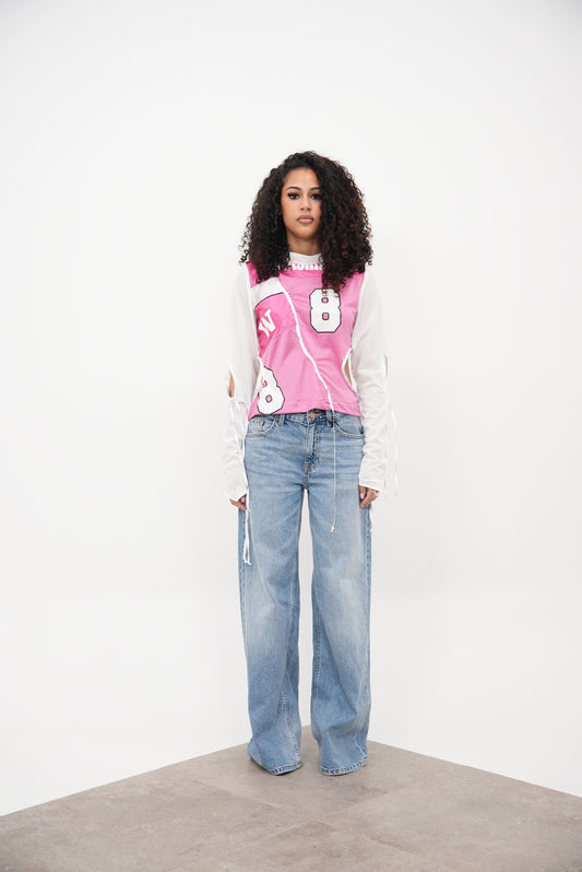 Cut Out Sportswear Longsleeve Pink